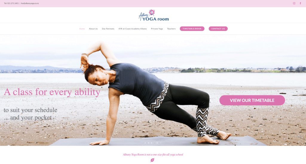 albany yoga room