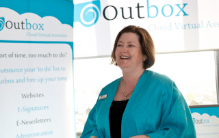 Lindsey Carroll of Outbox at the Venus Network – Women in Business Expo 11 September 2012, Takapuna, Auckland