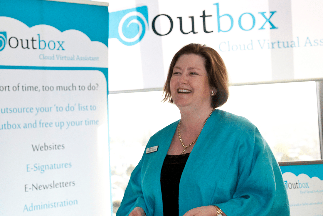 Lindsey Carroll of Outbox at the Venus Network – Women in Business Expo 11 September 2012, Takapuna, Auckland