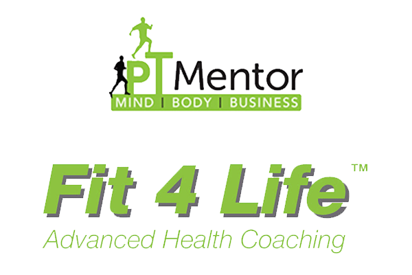 PT Mentor and Fit 4 Life logos