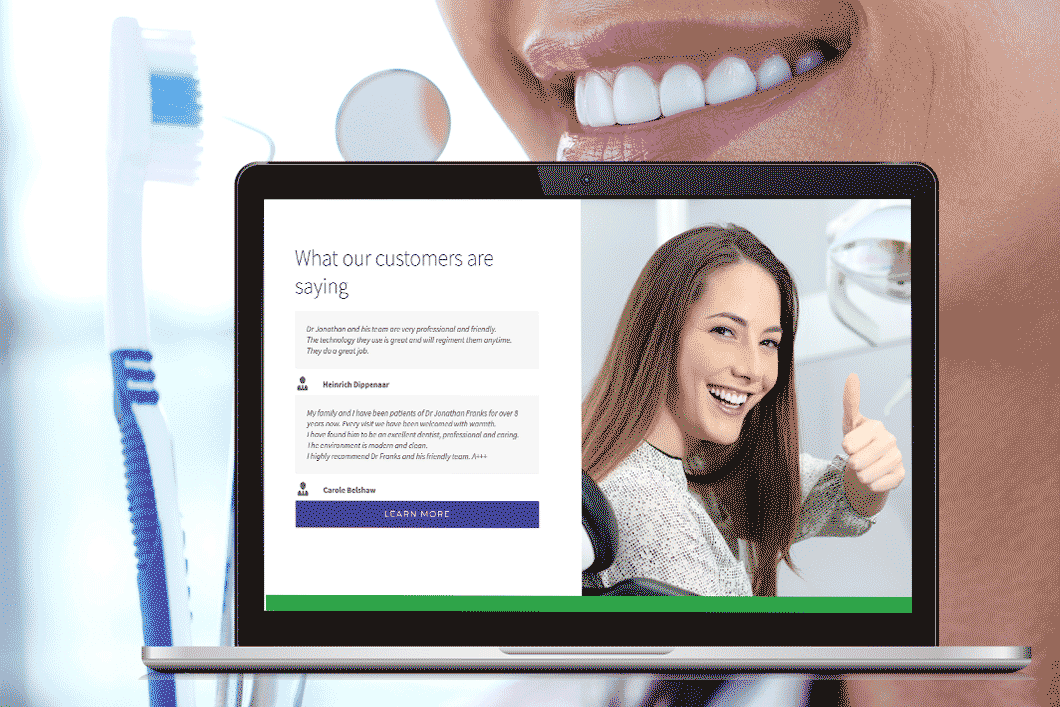 Sunset Dental Care WordPress website portfolio from Outbox Ltd, Auckland, New Zealand
